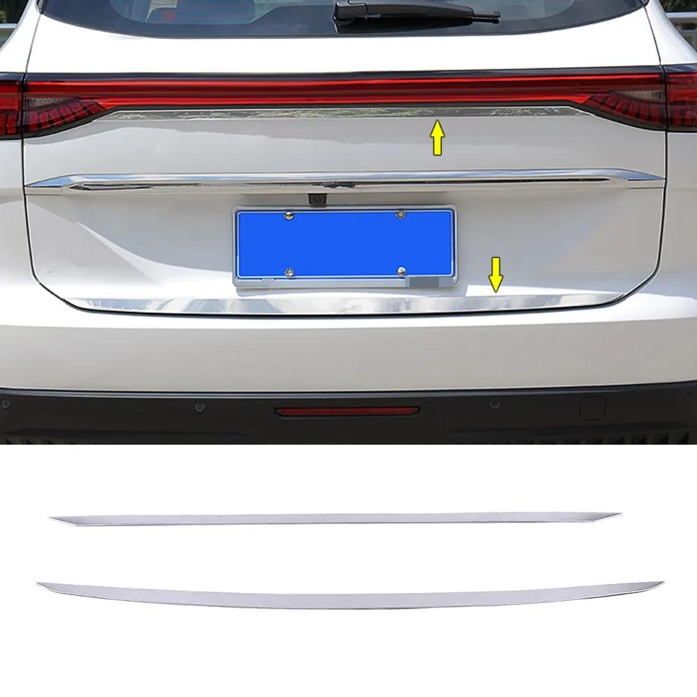 For Haval H6 3th   Stainless Steel Rear Bumper Trims Trai Door Strips Decoration Chrome Sticker Car Styling Accessories