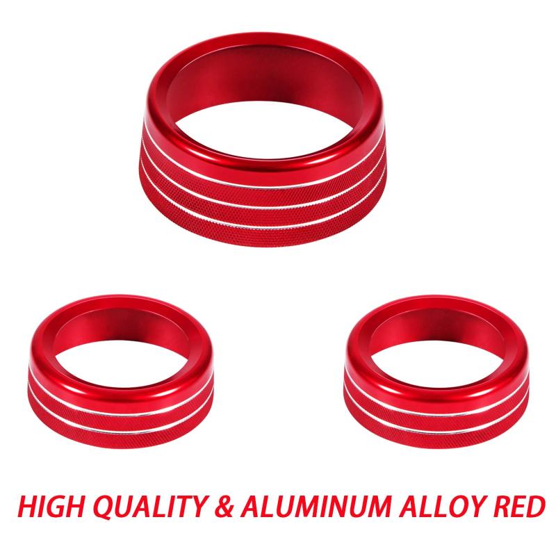 Air Conditioning Volume Radio Button Knob Cover For Dodge Challenger Charger Accessories 2015-2020