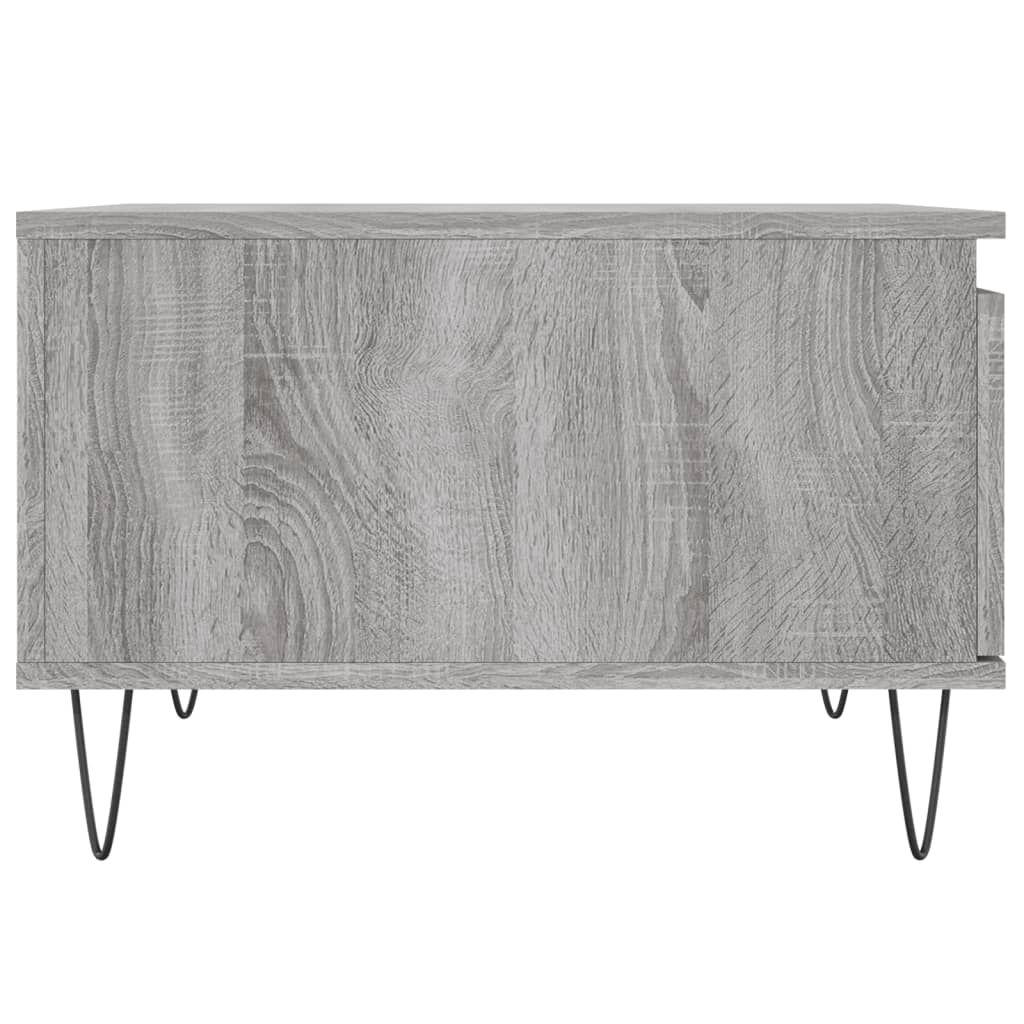  Coffee Table, Grey Sonoma Oak, 55x55x36.5 Cm, Wood-based