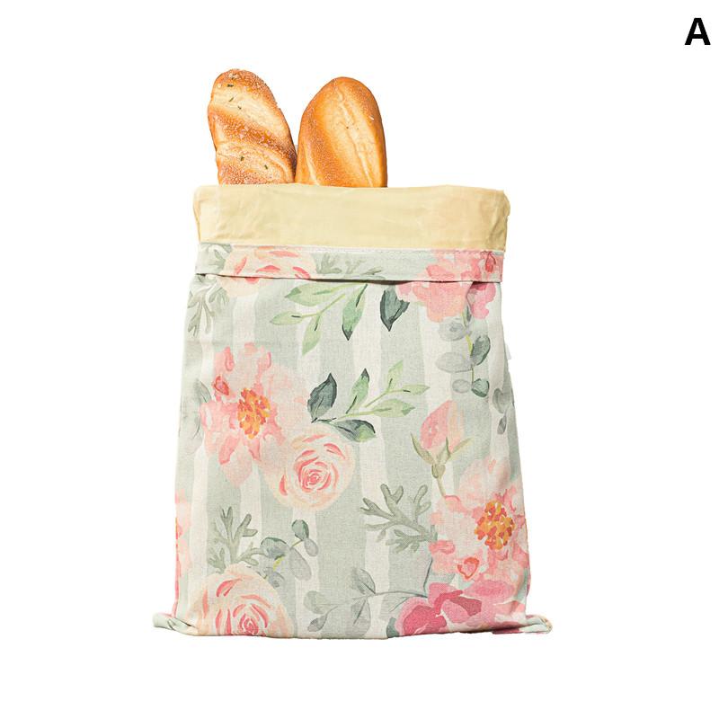 

Portable Reusable Homemade Loaf Bag Food Grade Cotton Bread Bags Kitchen Storage Bread Large Washable Storage Bag Food Organizer