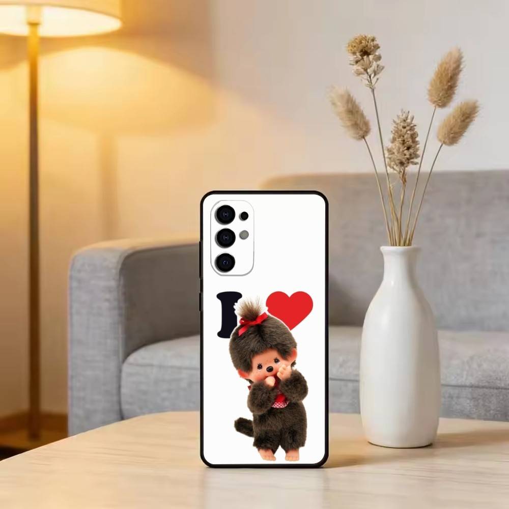 

C-Cute M-monchhichis-s Phone Case Black Silicone Soft For Samsung S25,S24,S21,S22,S23,S30,Ultra,S20,Plus,Fe,Lite Samsung S21lite