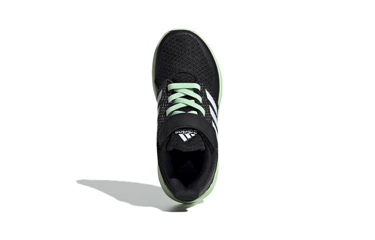 Adidas Fortafaito EL K Slip Resistant Low top Kids' Running Shoes Black Green Children Aged 3 7 Years Old EE7308