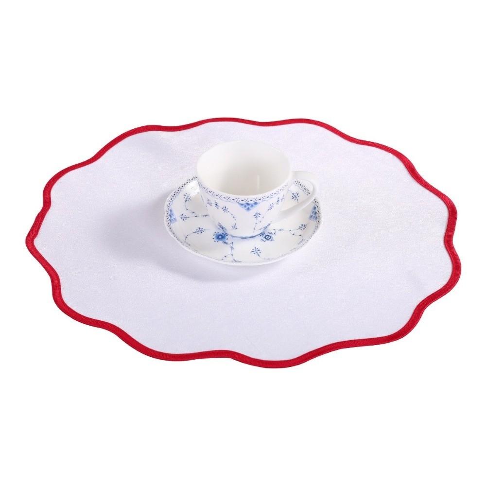 Double-Sided Linen Dining Mat Non-Slip Table Mats Exquisite Heat Insulation Pad  Kitchen