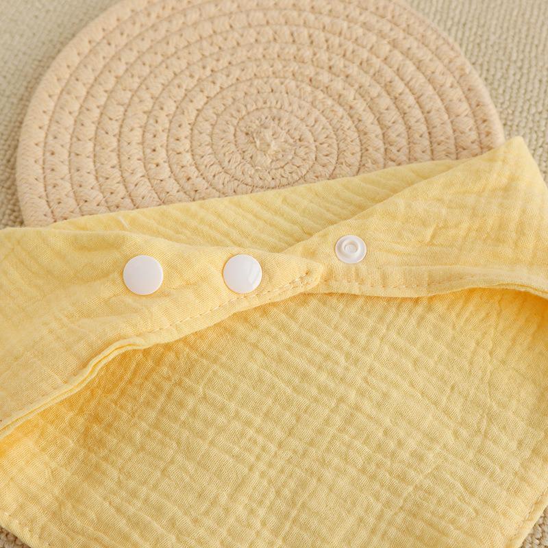 Effen Kleur Gekreukelde Muslin Katoenen Baby Slab - Pasgeboren Spuugvrij & Ademend