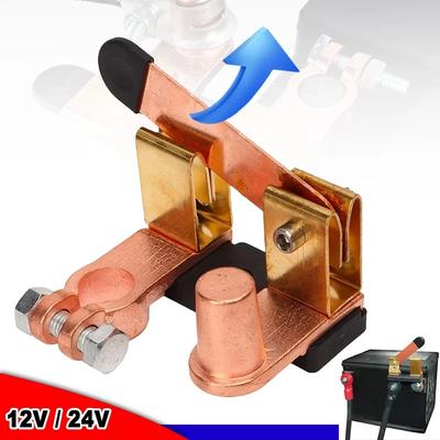 Top Post Knife Blade Master Switch Battery Disconnect Switch Auto Car RV-Marine Boat Truck Vehicle Battery Cut Off Protection