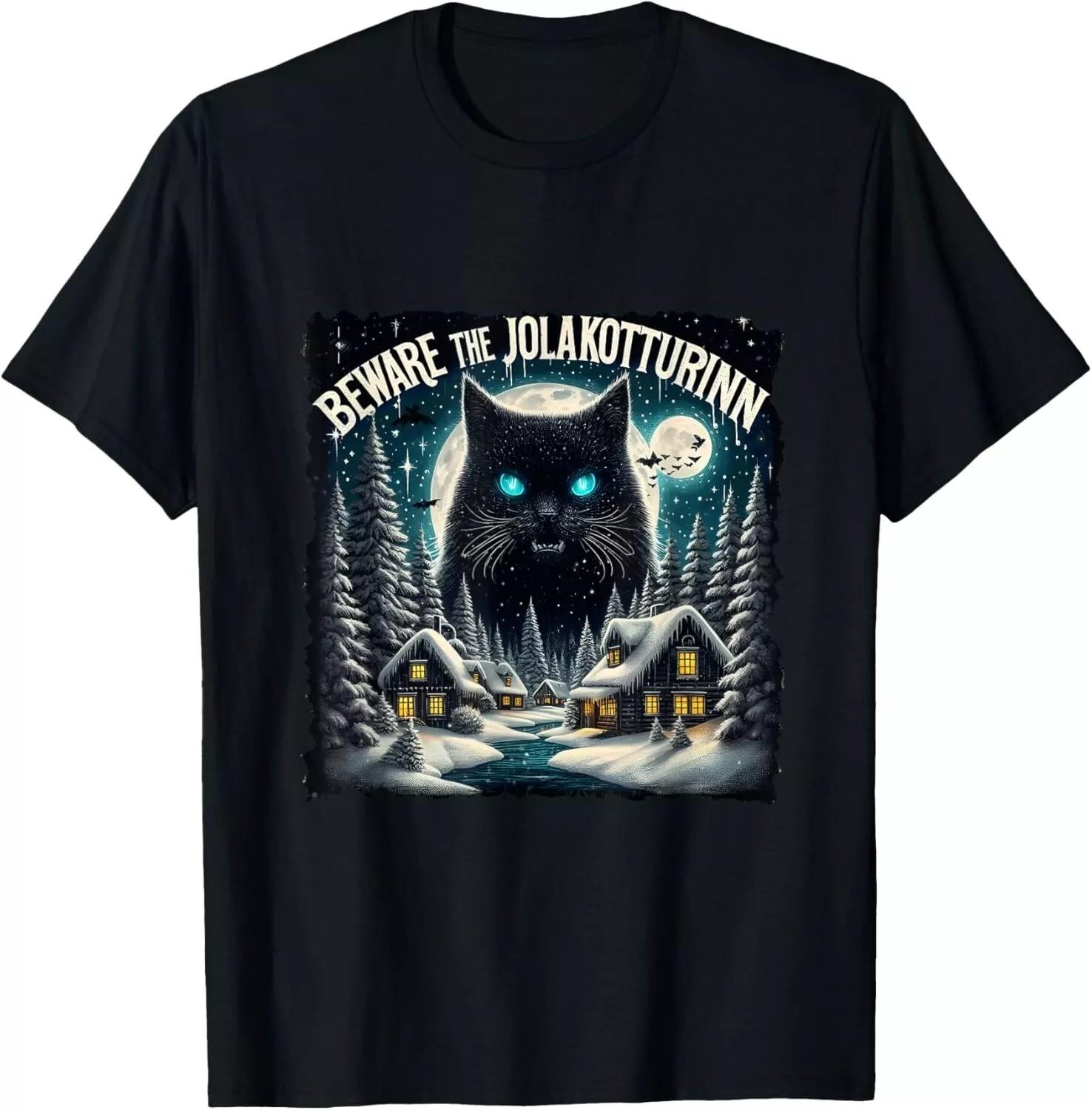 Christmas Norse Beware The Jolakotturinn Yule Cat Icelandic T-Shirt,Hoodie,Sweat S разноцветный