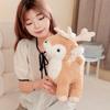 Cute Simulation Christmas Deer Reindeer Doll Plush Toy Deer Sika Deer Doll Children Soothing Doll
