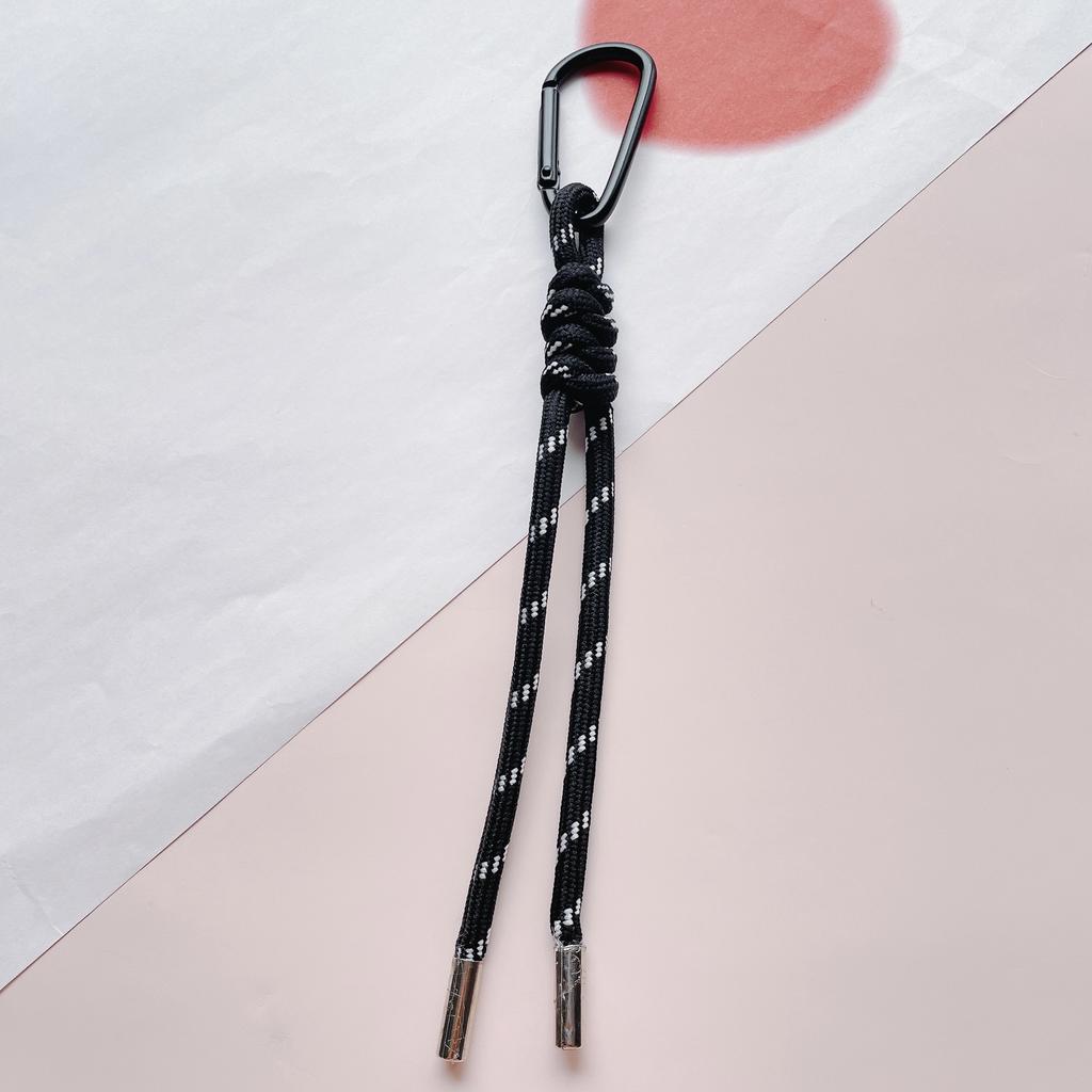 Color Combination Knot Mobile Lanyard Creative Short Braided Lanyard Mobile Phone Case Key Ring Can Be Detachable Anti-loss Rope