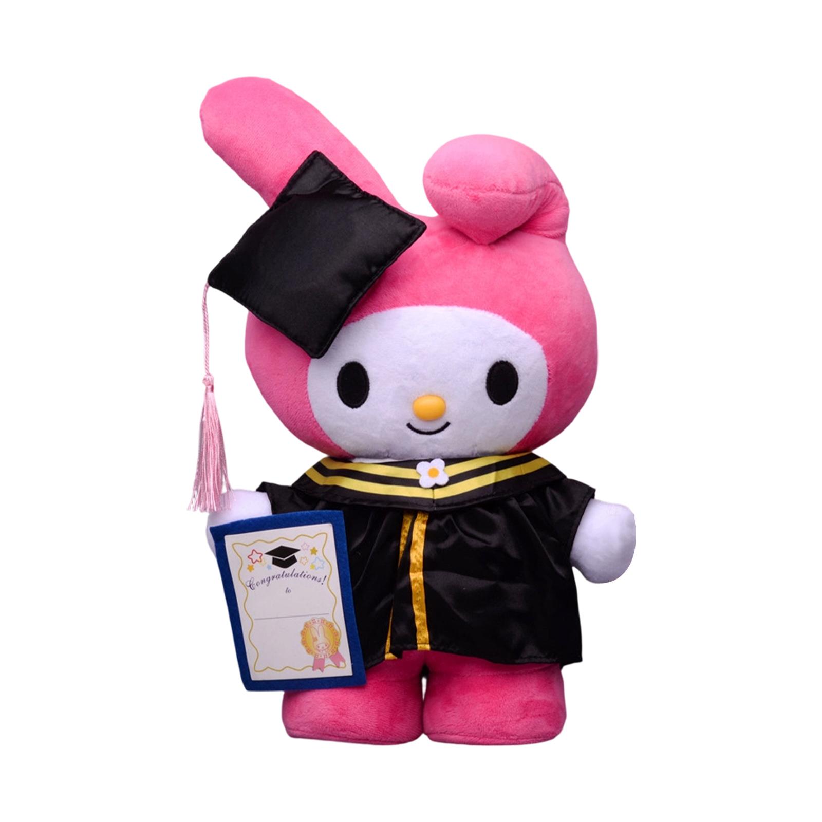

Plush Graduation Doll Soft Toy Wearing Academic Gown and Cap Graduation Hat Plush Figurine Graduation Season Gift One Size