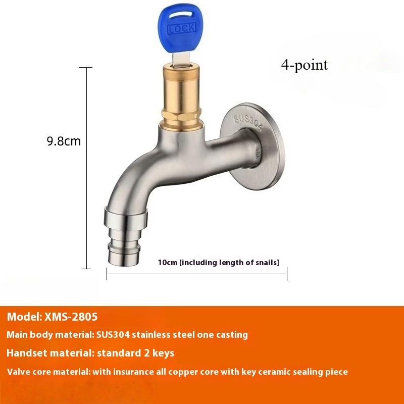 Waschmaschinenarmaturen Unterputz Kupferarmatur Ventileinsatz Waschmaschinenarmatur 1/2" 4-Punkt Wasserzulauf Für Haushalts-Wischbeckenhähne