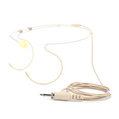 Earhook Microphone 3.5mm Male Screw Lock Double Earhook Microphone for BodyPack Transmitter