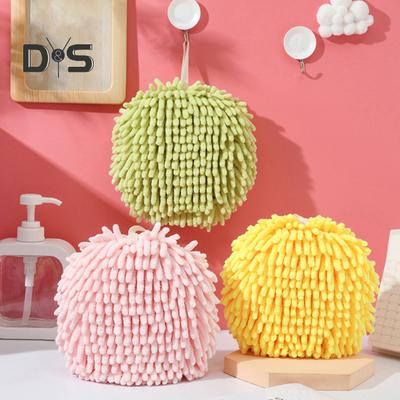 1/6 Stück Chenille-Handtuch mit Umhängeband, sehr wasserabsorbierend, kompaktes Design, superfeine Faser, verdickt, wiederverwendbar, für die Reinigung von Küche und Bad