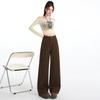 Women's High Waist Wide Leg Jeans Loose Straight Denim Trousers Retro No-Stretch Denim Pants For Fall Daily Casual Wear