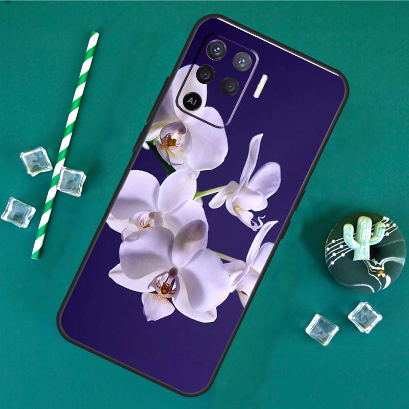 Orchid Flowers Colorful Phone Case For Oppo A18 A38 A58 A78 A98 A40 A60 A80 A91 A15 A17 A74 A94 A54 A57S A16 A76 A96