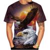 Summer Hot Selling Fashionable American Bald Eagle Cool Casual Personalized Street Style T-shirt