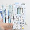 4Pcs/Set Kawaii Erasable Gel Pen 0.5Mm Blue And Black Ink Quick Dry Smooth Writing Pens School Office Stationery