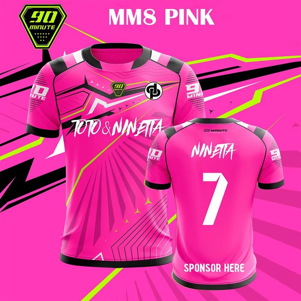 Summer New 90 Minutes Series MM8 Jerseys Football T-shirts Outdoor Sports Breathable Quick-drying Tops Crewneck Tees