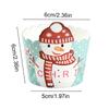 50Pcs Christmas Cupcake Linner Cartoon Santa Claus Muffin Paper Cups Christmas Party Cake Decoration Supplies Kids Favors