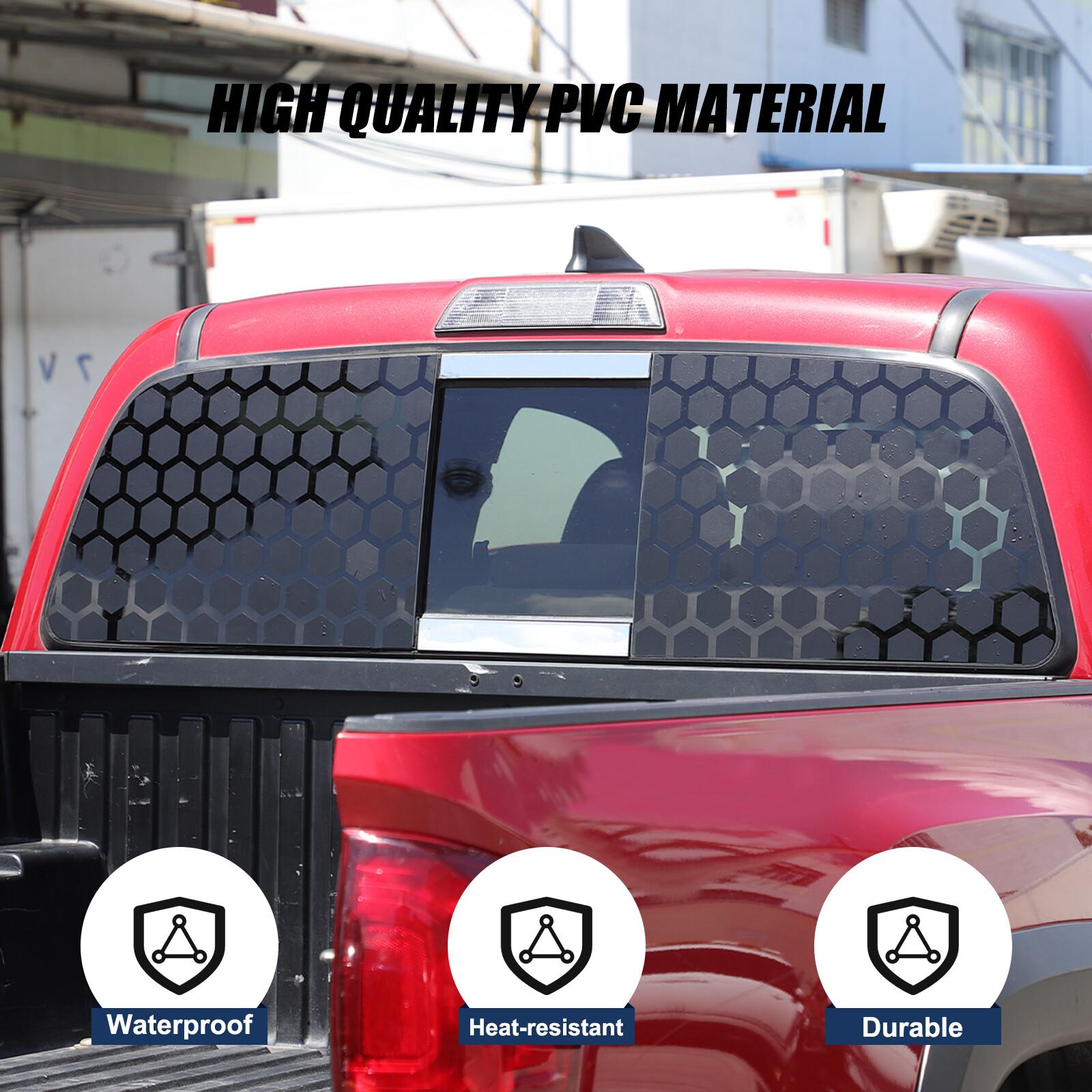 Honeycomb Rear Trunk Window Sticker Cover Trim Decal For Toyota Tacoma 2016-