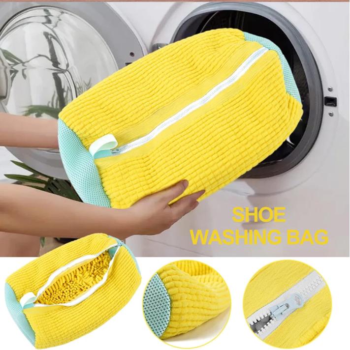 Shoes Washing Bag Reusable Zipper Laundry Bag 360° All-Around Cleaning Sports Shoes Dirt Removal Shoe Cleaning Bag