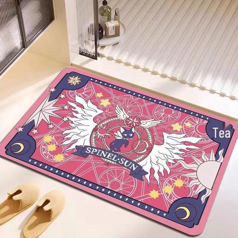 Cardcaptor Sakura Diatom Mud Quick-Drying Non-Slip Bathroom Floor Mat