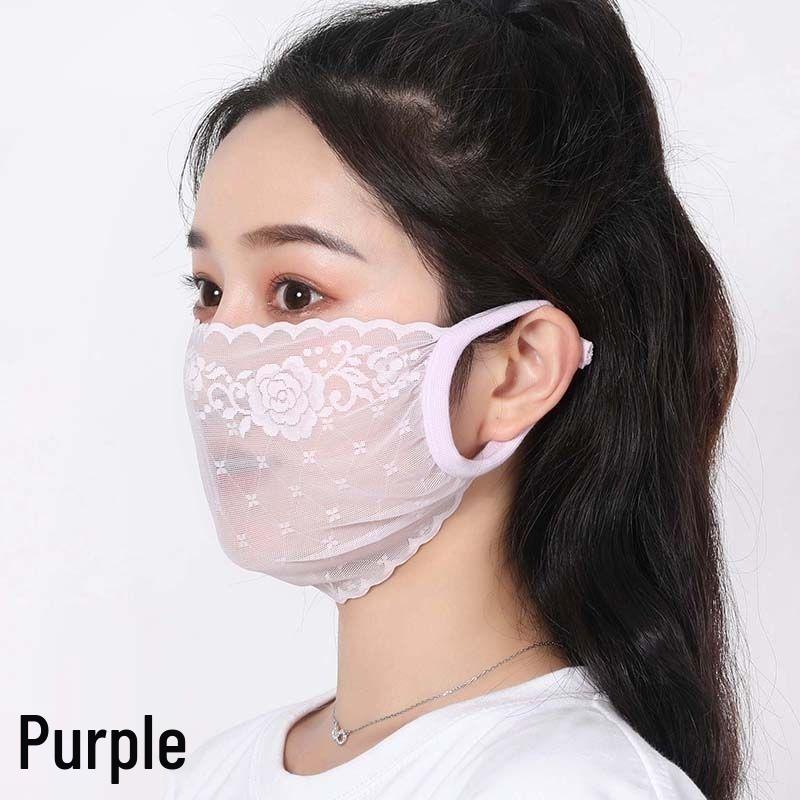 Women's Breathable Summer Mesh Sun Protection Face Mask