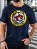 Unisex Retro Hot Tuna Australia Fish Badge Graphic Cotton Short Sleeve Tee Crew Neck Soft Male Summer Casual Breathable Street Top