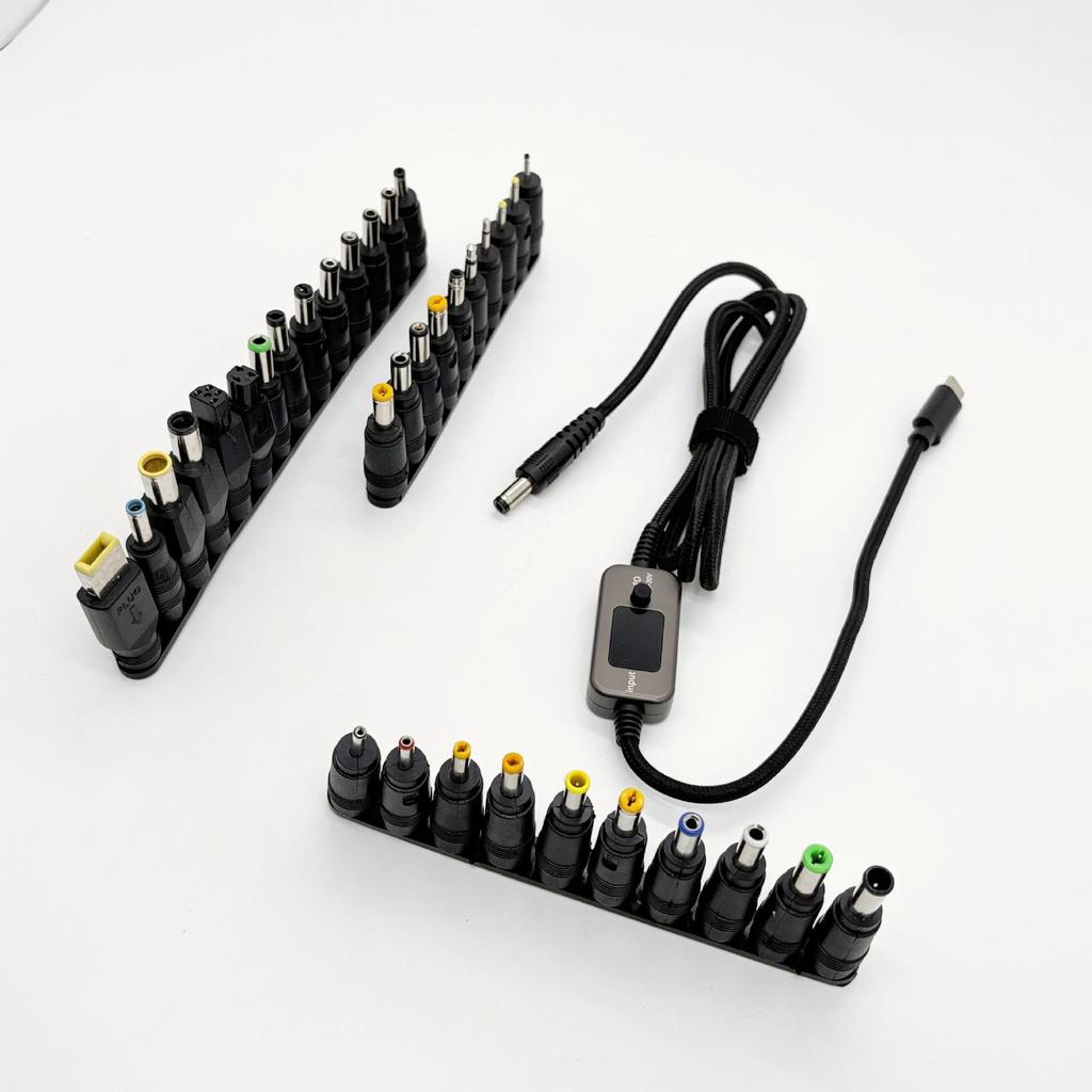 Adjustable Voltage PD Cable: Type-C To DC, Fast Charging for Routers & Laptops (Set of 34)