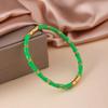 Stainless Steel Enamel Resin Bracelet Colorful Stainless Steel Bangle Bamboo Joint Bangle  Party