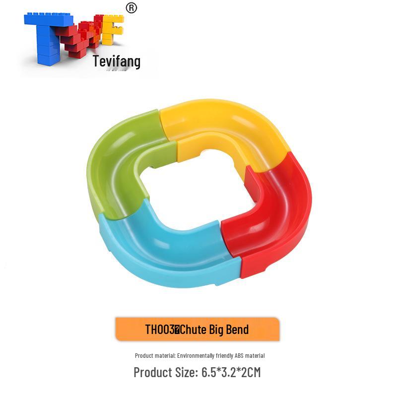 Large Particle Ball Track Building Blocks for Kids