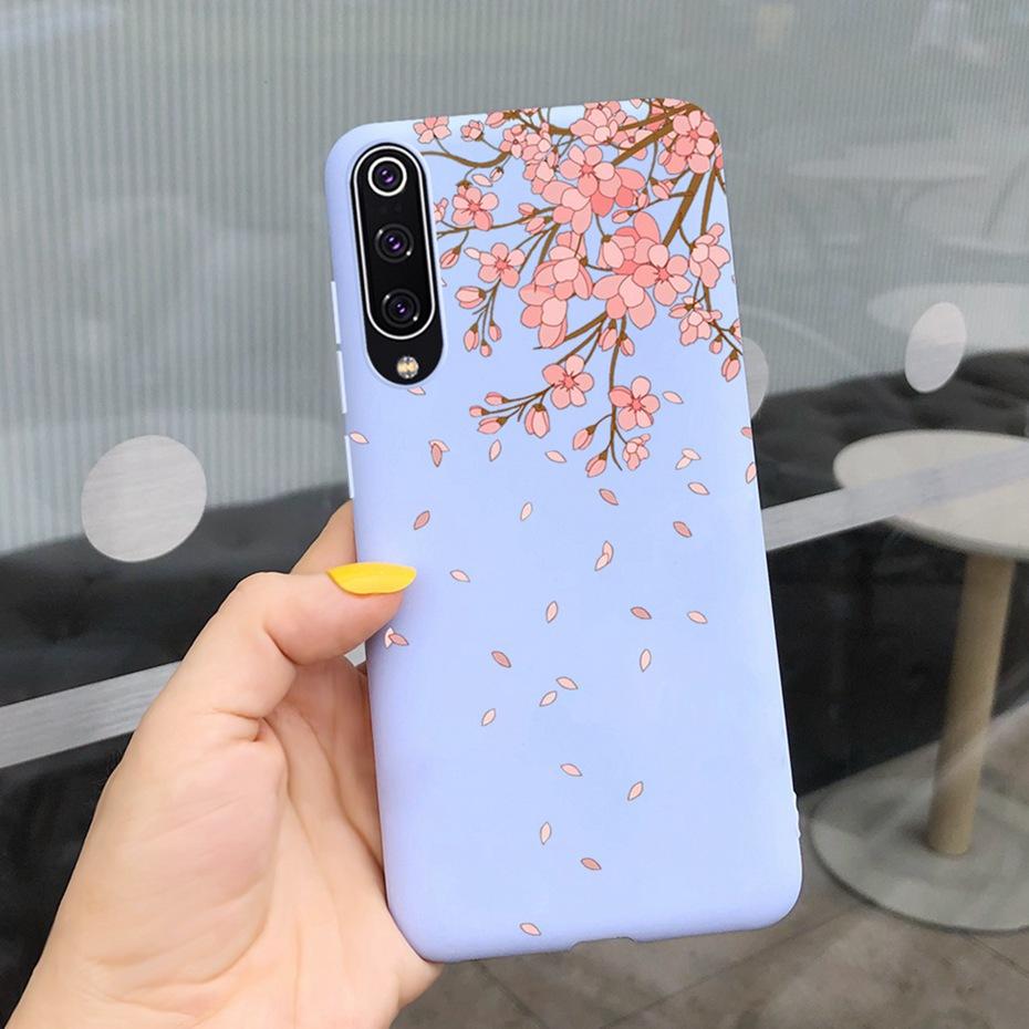 Phone Case For Xiaomi Mi 9 Lite Case Cute Silicone Back Cover For Xiaomi Mi 9 SE Mi9 9SE Mi9lite Phone Shell Soft TPU Bumper