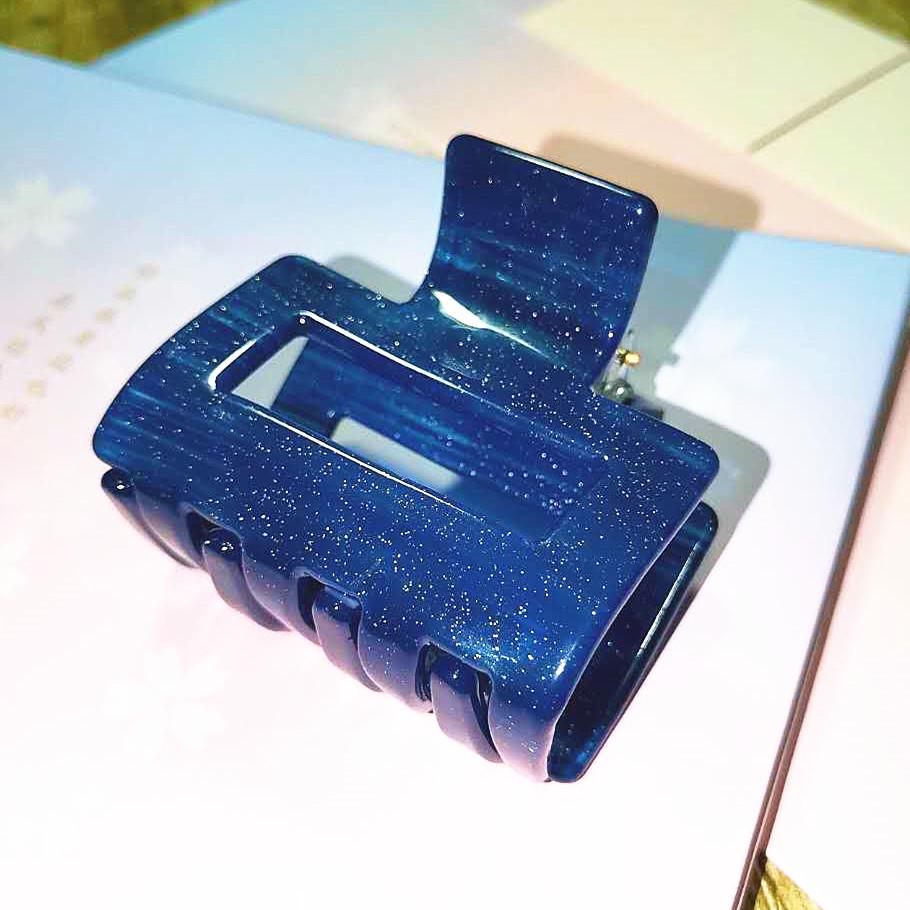 Korean-Style Temperament Square Acetate Hair Clip for Women - Large Ponytail Accessory