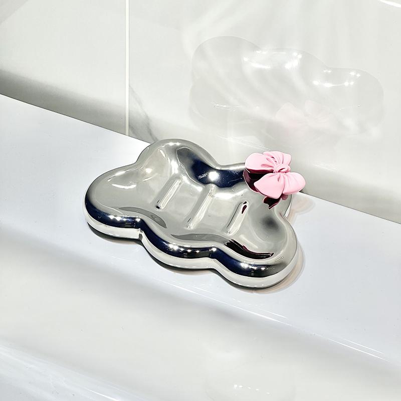 

Керамическое облако мыльница держатель слив портативный домашний ванная комната мыльница поднос аксессуары для ванной комнаты поделки подарок