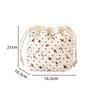 New Light Printed Bouquet Mouth Storage Bag Korean Version Floral Lazy Drawstring Cosmetic Bag Large Capacity