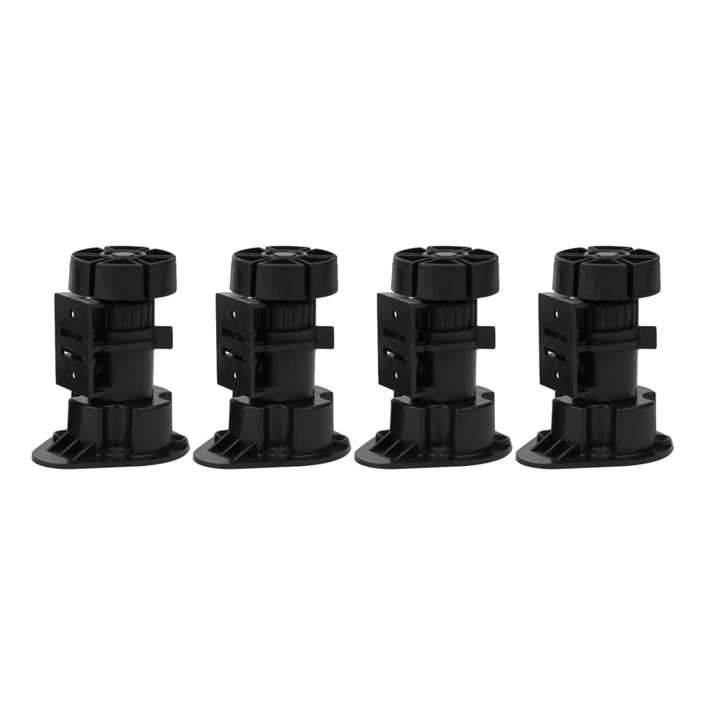 Cabinet Legs Plinth Feet Set of 4 Adjustable for Easy Furniture Leveling