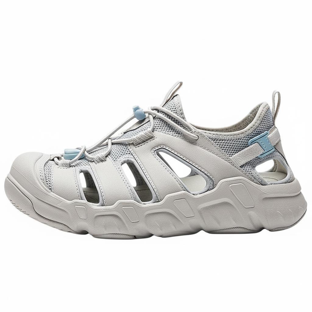 

Anta Tanchuan Fabric Synthetic Leather Comfortable Non-Slip Breathable Lightweight Creek Shoes Women Shoes Gray Blue 922626656-1 37.5