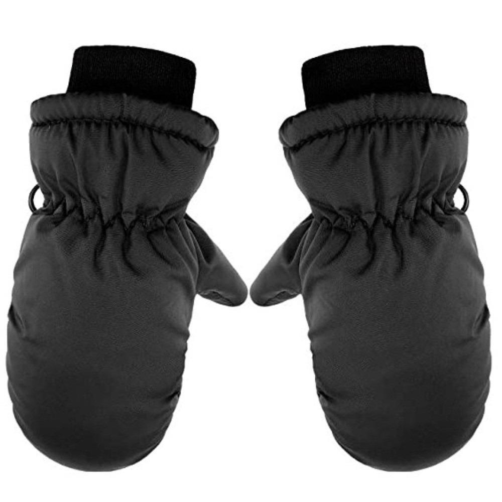 Windproof Plush Ski Mittens Waterproof Thick Children Gloves Outdoor Hand Covers Winter Outdoor