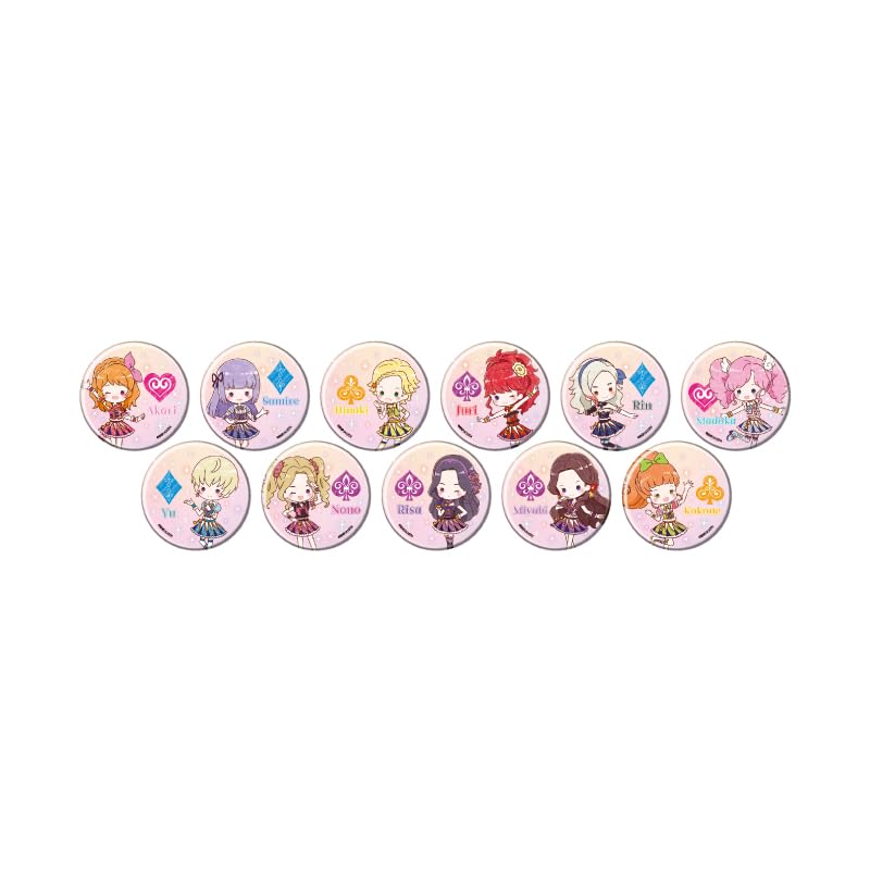 

Aikatsu 12 School Dress Ver. [Graph Art Illustration] Can Badge Box of 11