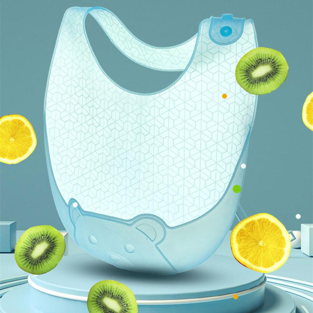 Baby Eating Bib, Complementary Food Bib, Waterproof Silicone Baby, Super Soft and Lightweight Children's Bib, Saliva and Dirt Pr