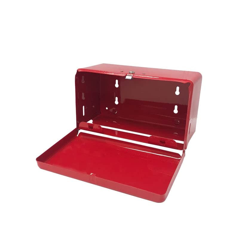 Dulton Tissue Dispenser Red Steel Paper Holder Box Height 145 Width 260 Depth 125mm 100-160NRD