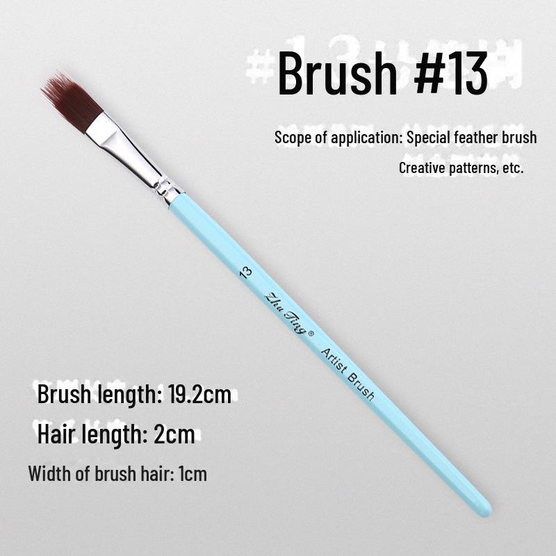 17-Piece Face Painting Brush Set for Various Artistic Techniques Like Line Work, Embossing, Blending, and More.