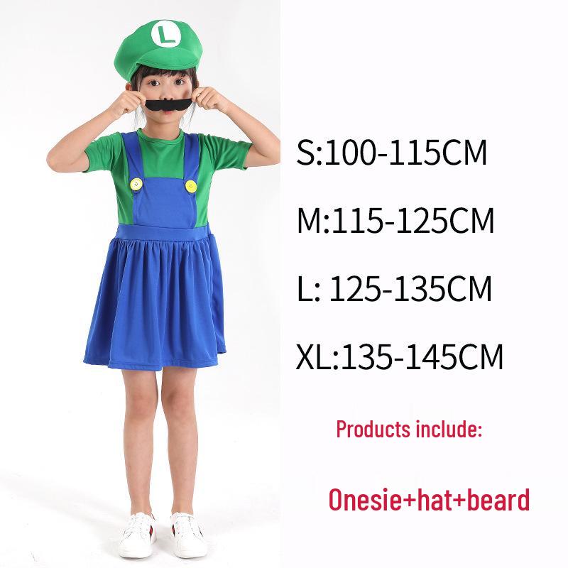 Parent-Child Super Mario Halloween Cosplay Costumes