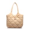 And Stylish Spacious Quilted Tote Bag For Women Available In Black Khaki Coffee And