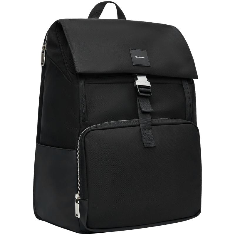 Calvin Klein Casual Commuter Everyday Versatile Fabric Backpack Men Backpacks Space-Black 4D3007G-UB1