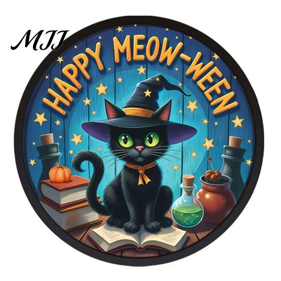 Decorative Halloween Lights LED Glowing Hanging Decor, Acrylic Window Ornament with Light, Spooky Ambiance Decorations Sign for Door Wall Haunted