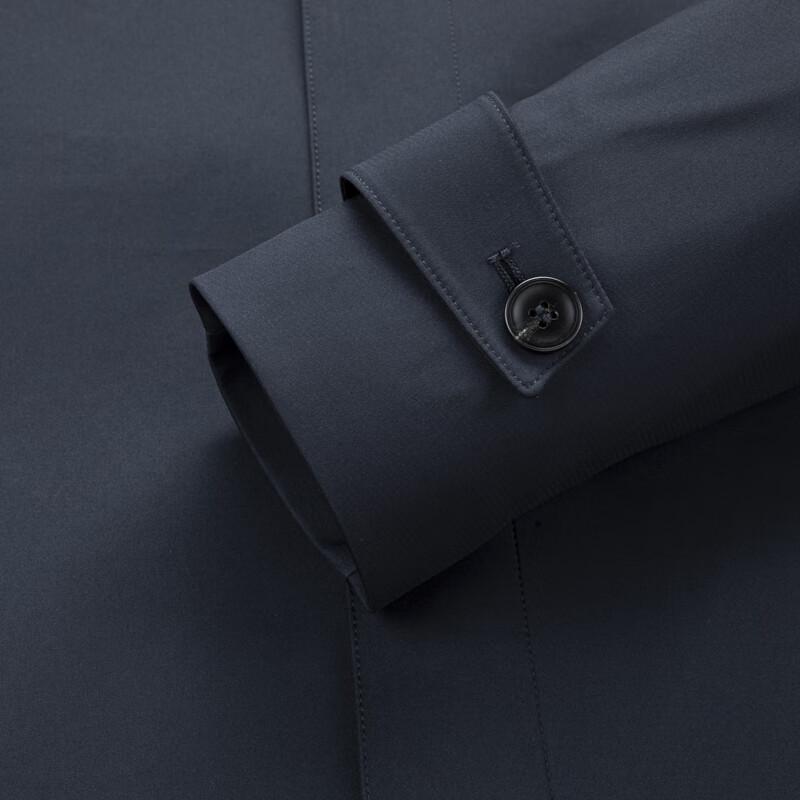 ROMON Men's Mid-Length Business Trench Coat