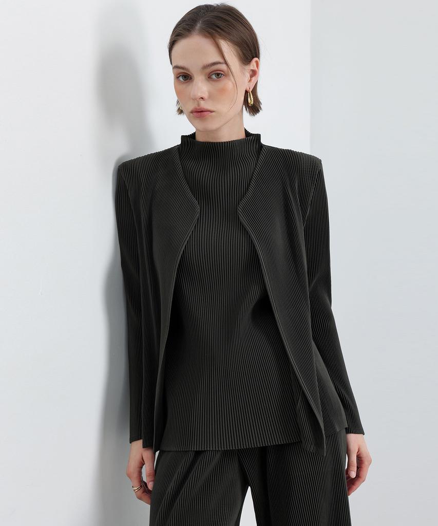 Pleatsmood Essential Pleated Cardigan