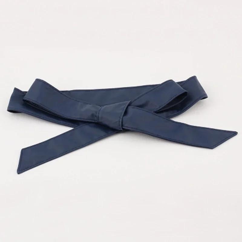 New Summer Fashion PU Leather Belt Soft Dress Belts Wide Corset Strap Female Clothes Decoration Accessories Supplies Solid Color