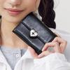 HEARTY FLAP WALLET - BLACK