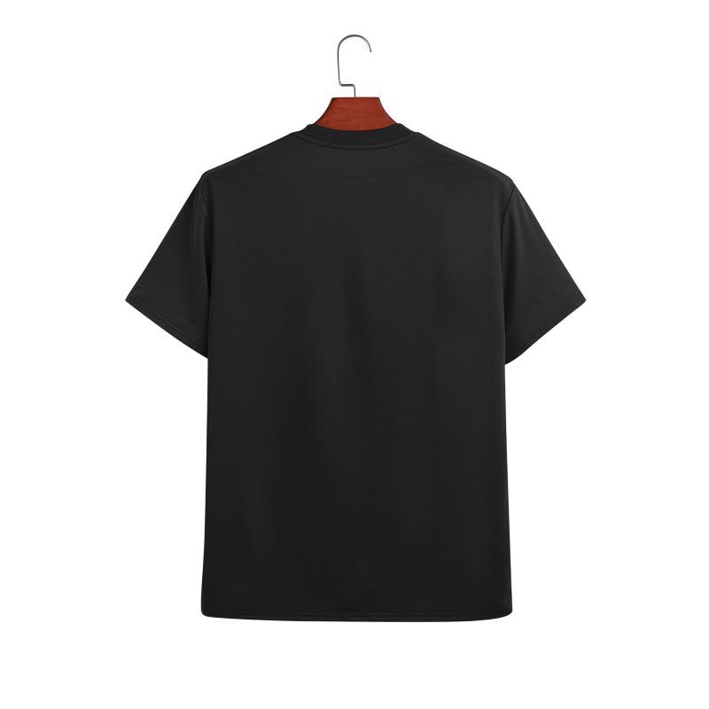 European Size Boys Round-neck Short-sleeved T-shirt with Colorful Jigsaw Pattern Print